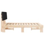 vidaXL Rám postele s čalúneným čelom Čierna 120 x 190 cm – Obrázok 6