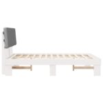 vidaXL Rám postele s čalúneným čelom Svetlosivá 120 x 190 cm – Obrázok 6