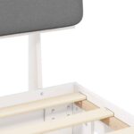 vidaXL Rám postele s čalúneným čelom Svetlosivá 90 x 200 cm – Obrázok 8