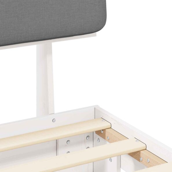 vidaXL Rám postele s čalúneným čelom Svetlosivá 90 x 200 cm – Obrázok 8