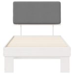 vidaXL Rám postele s čalúneným čelom Svetlosivá 80 x 200 cm – Obrázok 5