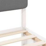 vidaXL Rám postele s čalúneným čelom Sivohnedá 75 x 190 cm – Obrázok 8