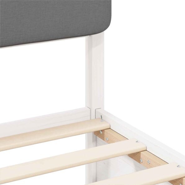 vidaXL Rám postele s čalúneným čelom Svetlosivá 75 x 190 cm – Obrázok 7
