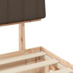 vidaXL Rám postele s čalúneným čelom Sivohnedá 150 x 200 cm – Obrázok 8