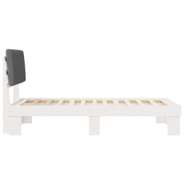vidaXL Rám postele s čalúneným čelom Svetlosivá 100 x 200 cm – Obrázok 6