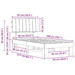vidaXL Rám postele s čalúneným čelom Sivohnedá 90 x 200 cm – Obrázok 11