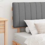 vidaXL Rám postele s čalúneným čelom Svetlosivá 90 x 190 cm – Obrázok 3