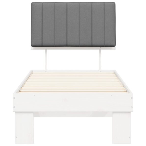 vidaXL Rám postele s čalúneným čelom Svetlosivá 75 x 190 cm – Obrázok 5