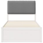 vidaXL Rám postele s čalúneným čelom Svetlosivá 90 x 190 cm – Obrázok 5