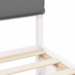 vidaXL Rám postele s čalúneným čelom Svetlosivá 90 x 190 cm – Obrázok 8