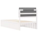 vidaXL Rám postele s čalúneným čelom Svetlosivá 75 x 190 cm – Obrázok 7