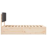 vidaXL Rám postele s čalúneným čelom Tmavo šedá 90 x 190 cm – Obrázok 6