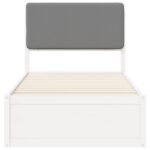 vidaXL Rám postele s čalúneným čelom Svetlosivá 75 x 190 cm – Obrázok 5