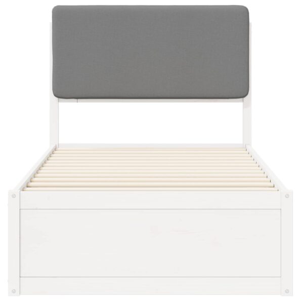 vidaXL Rám postele s čalúneným čelom Svetlosivá 75 x 190 cm – Obrázok 5