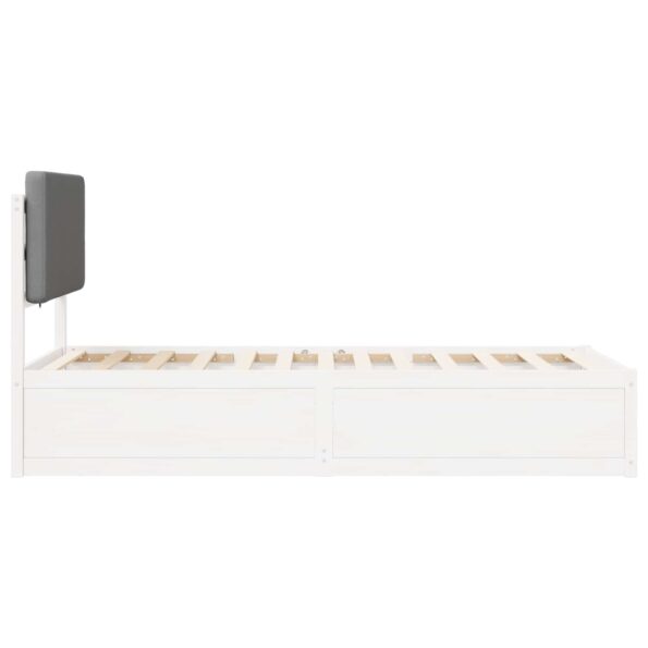 vidaXL Rám postele s čalúneným čelom Svetlosivá 75 x 190 cm – Obrázok 6