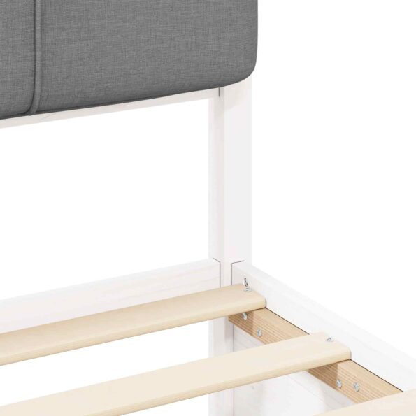 vidaXL Rám postele s čalúneným čelom Svetlosivá 80 x 200 cm – Obrázok 8