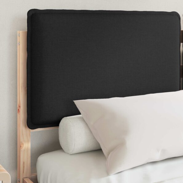 vidaXL Rám postele s čalúneným čelom Čierny 120 x 200 cm – Obrázok 3