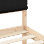 vidaXL Rám postele s čalúneným čelom Čierna 100 x 200 cm – Obrázok 8