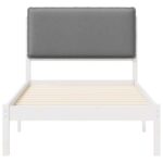 vidaXL Rám postele s čalúneným čelom Svetlosivá 80 x 200 cm – Obrázok 5