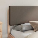 vidaXL Rám postele s čalúneným čelom Sivohnedá 180 x 200 cm – Obrázok 3