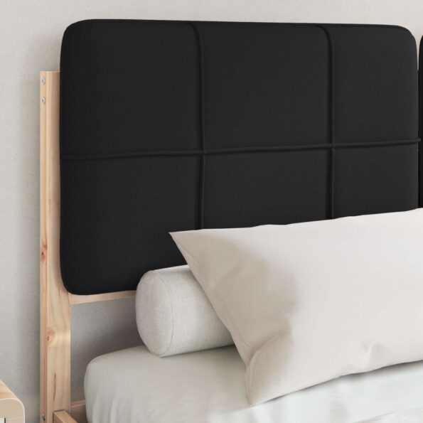 vidaXL Rám postele s čalúneným čelom Čierna 160 x 200 cm – Obrázok 3