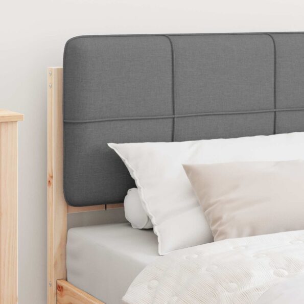 vidaXL Rám postele s čalúneným čelom Svetlosivá 90 x 190 cm – Obrázok 3