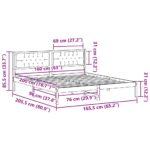 vidaXL Rám postele s čelnou doskou Tmavo šedá 160 x 200 cm látka – Obrázok 11