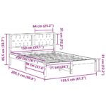 vidaXL Rám postele s čelnou doskou Svetlosivá 150 x 200 cm látka – Obrázok 11