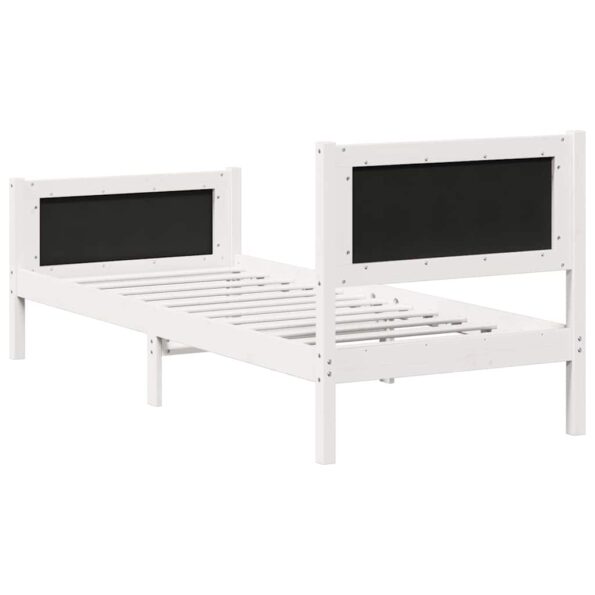 vidaXL Rám postele s čelnou doskou Svetlosivá 75 x 190 cm látka – Obrázok 7