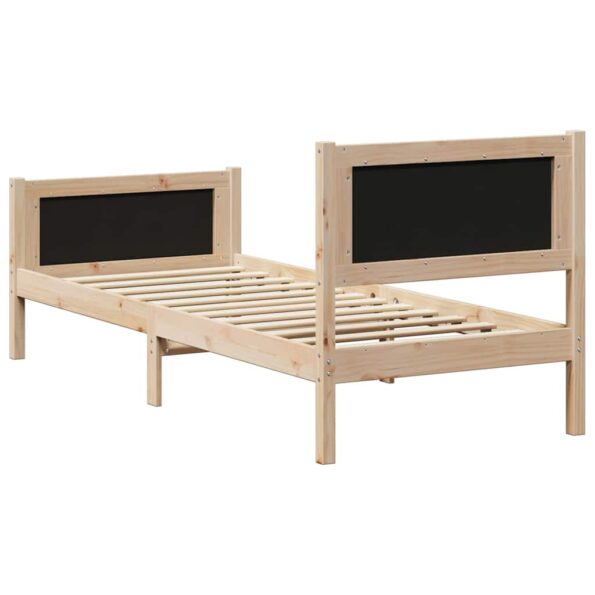 vidaXL Rám postele Hnedá a taupe 80 x 200 cm Borovicový masív – Obrázok 7