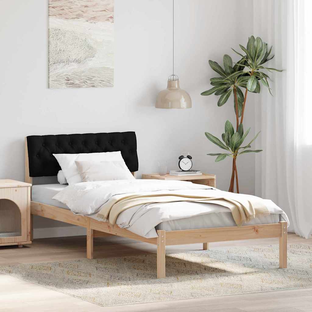 878636_1.jpg vidaXL Rám postele Hnedá a čierna 90 x 200 cm Borovicový masív – Obrázok 1