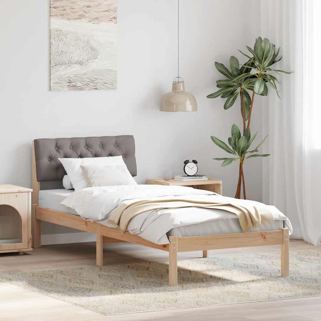 878642_1.jpg vidaXL Rám postele Hnedá a taupe 80 x 200 cm Borovicový masív – Obrázok 1