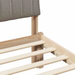 vidaXL Rám postele Hnedá a taupe 90 x 200 cm Borovicový masív – Obrázok 8