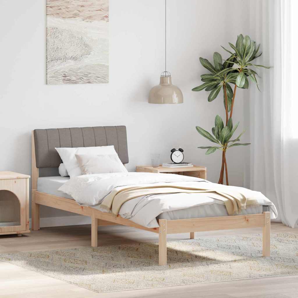 878712_1.jpg vidaXL Rám postele Hnedá a taupe 80 x 200 cm Borovicový masív – Obrázok 1