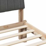 vidaXL Rám postele s čelnou doskou Hnedá 80 x 200 cm látka – Obrázok 8