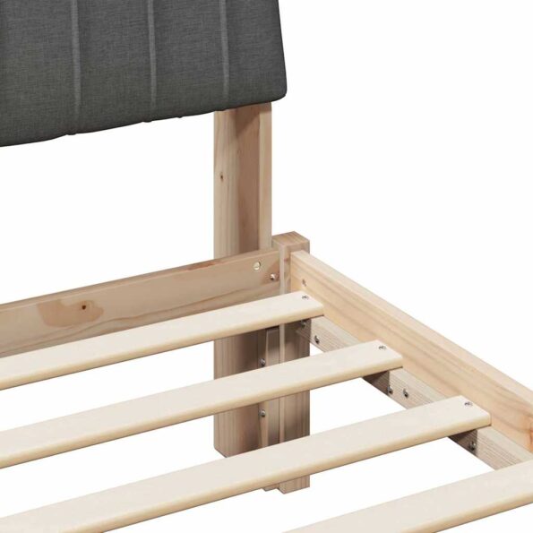 vidaXL Rám postele s čelnou doskou Hnedá 80 x 200 cm látka – Obrázok 8