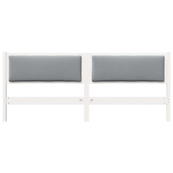 vidaXL Zadné čelo Iný Biela 200 cm Borovicový masív – Obrázok 4