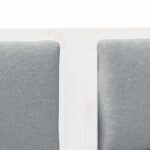 vidaXL Zadné čelo Iný Biela 200 cm Borovicový masív – Obrázok 7