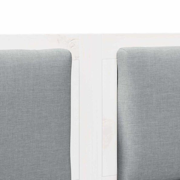 vidaXL Zadné čelo Iný Biela 200 cm Borovicový masív – Obrázok 7