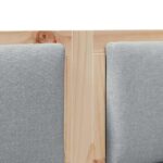 vidaXL Zadné čelo Iný Hnedá 120 cm Borovicový masív – Obrázok 7