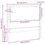 vidaXL Zadné čelo Iný Hnedá 90 cm Borovicový masív – Obrázok 11