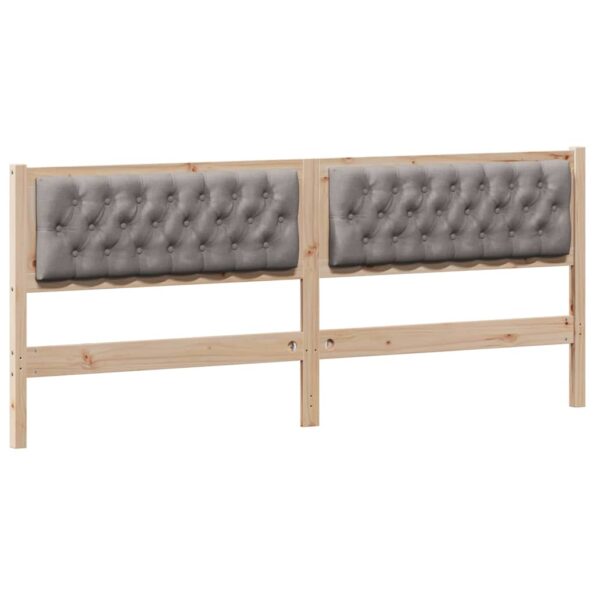 vidaXL Zadné čelo Iný Hnedá a taupe 200 cm Borovicový masív – Obrázok 2