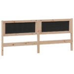 vidaXL Zadné čelo Iný Hnedá a taupe 200 cm Borovicový masív – Obrázok 6