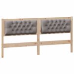 vidaXL Zadné čelo Iný Hnedá a taupe 180 cm Borovicový masív – Obrázok 2