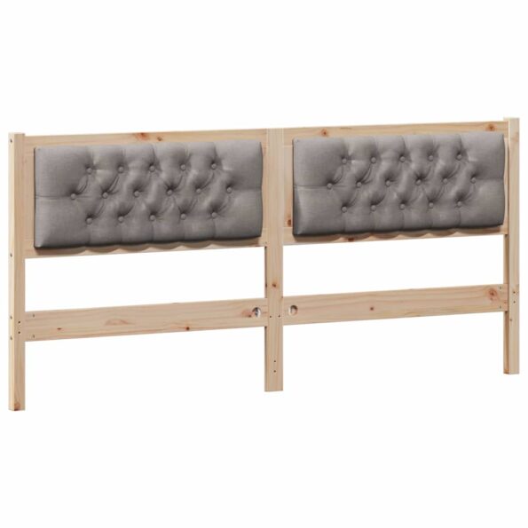 vidaXL Zadné čelo Iný Hnedá a taupe 180 cm Borovicový masív – Obrázok 2