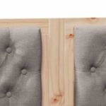 vidaXL Zadné čelo Iný Hnedá a taupe 160 cm Borovicový masív – Obrázok 7