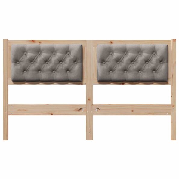 vidaXL Zadné čelo Iný Hnedá a taupe 150 cm Borovicový masív – Obrázok 4