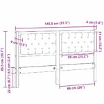 vidaXL Zadné čelo Iný Hnedá a taupe 140 cm Borovicový masív – Obrázok 11
