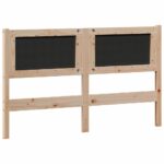 vidaXL Zadné čelo Iný Hnedá a taupe 140 cm Borovicový masív – Obrázok 6