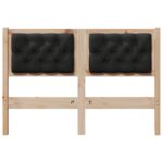 vidaXL Zadné čelo Iný Hnedá a čierna 120 cm Borovicový masív – Obrázok 4